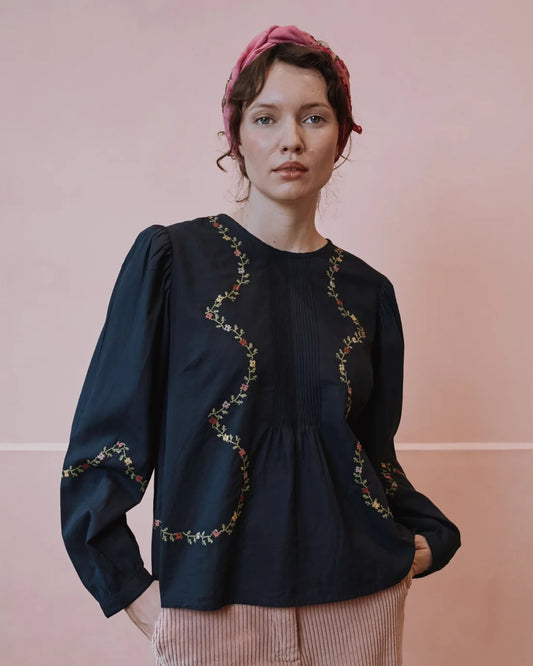 Blouse ESTELLE charbon