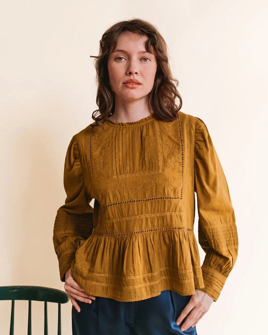 Blouse ÉGLANTINE artichaud