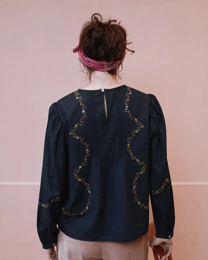 Blouse ESTELLE charbon
