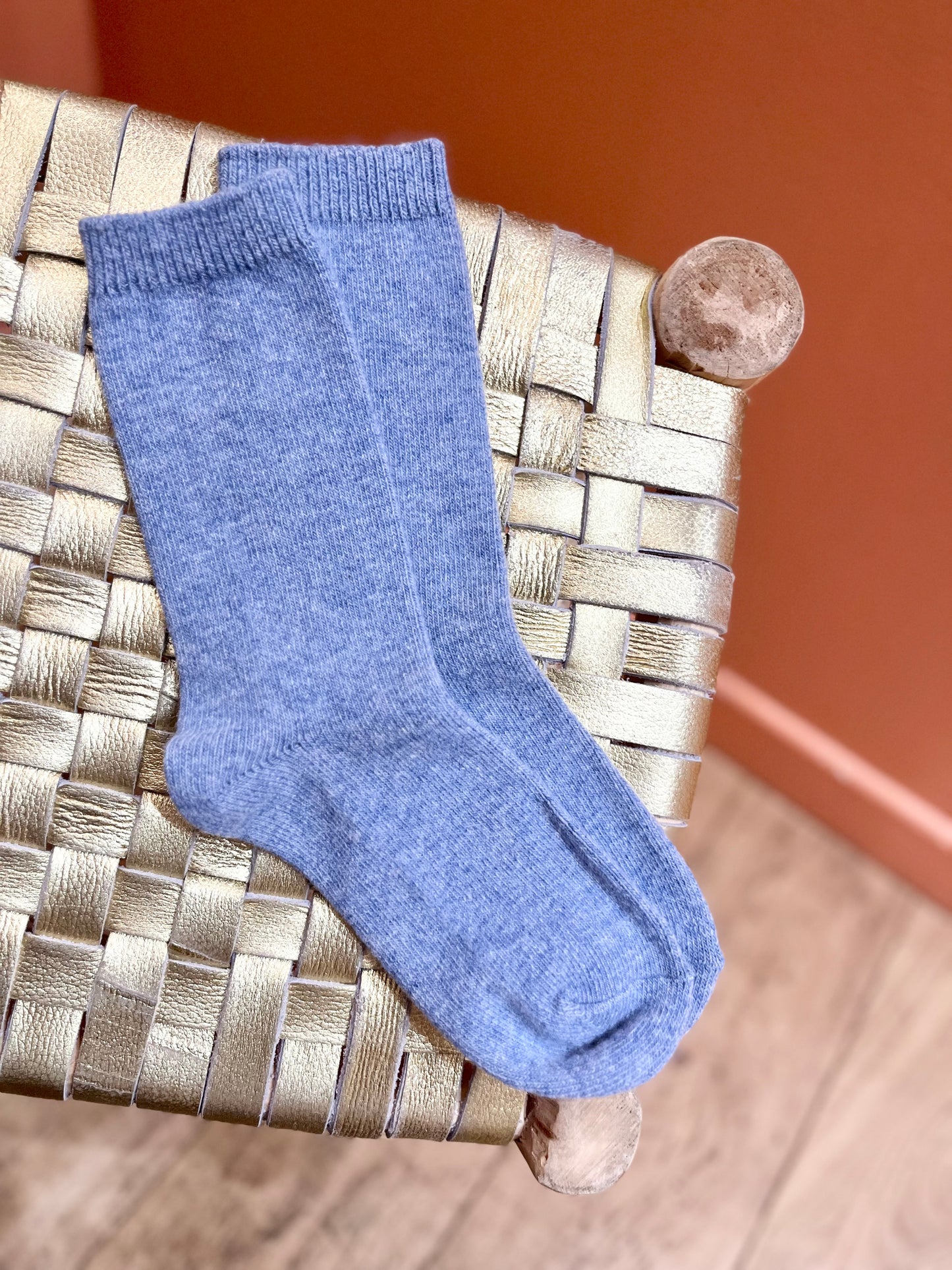 Chaussettes CAMILLE bleu ciel