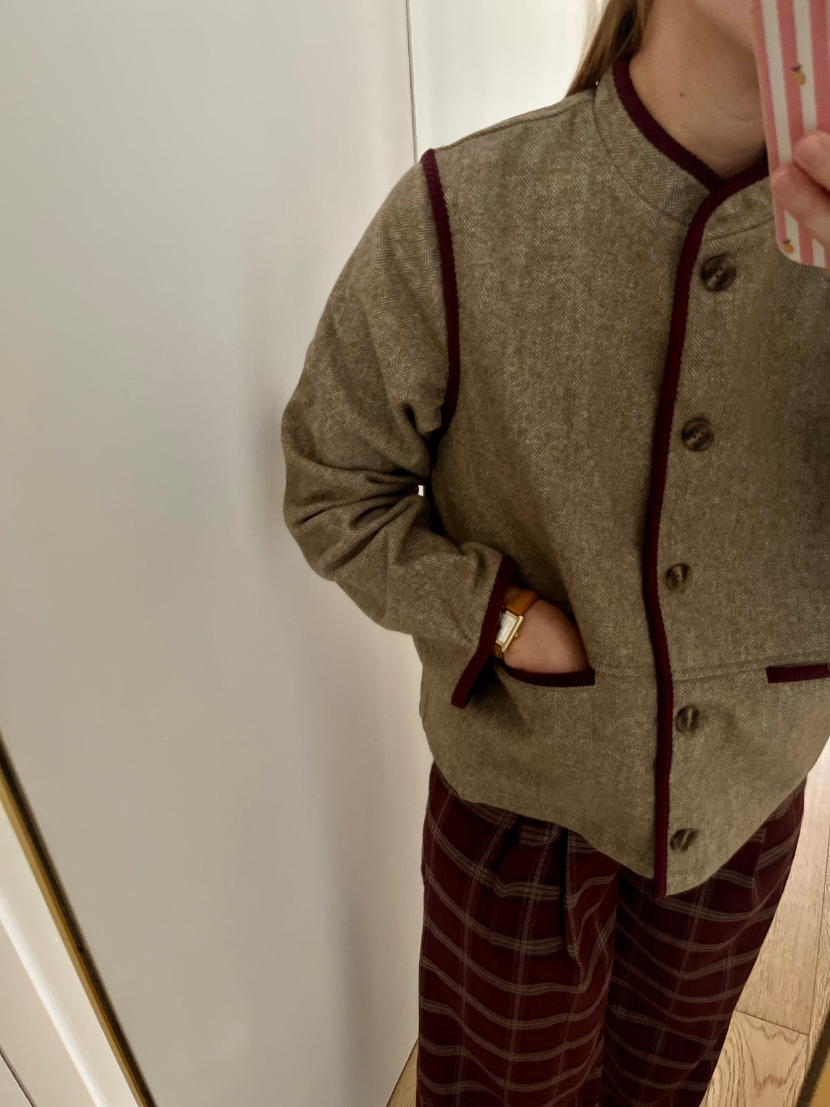 Veste GWENDAL kaki chinée
