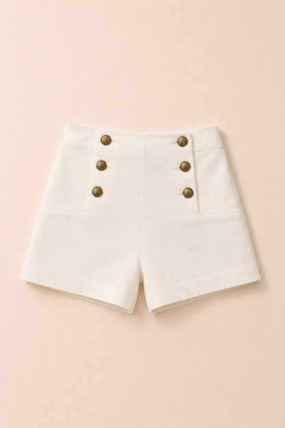 Short VICTORINETTE blanc