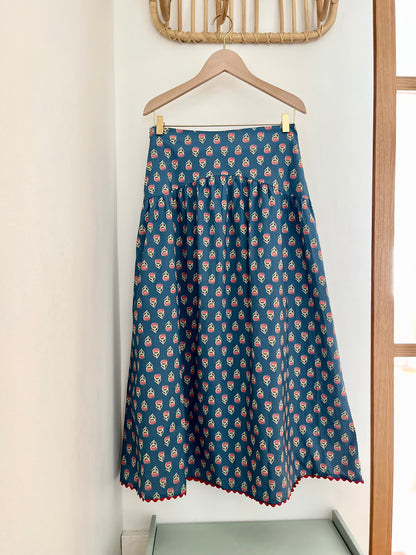 Jupe GARANCE bleue