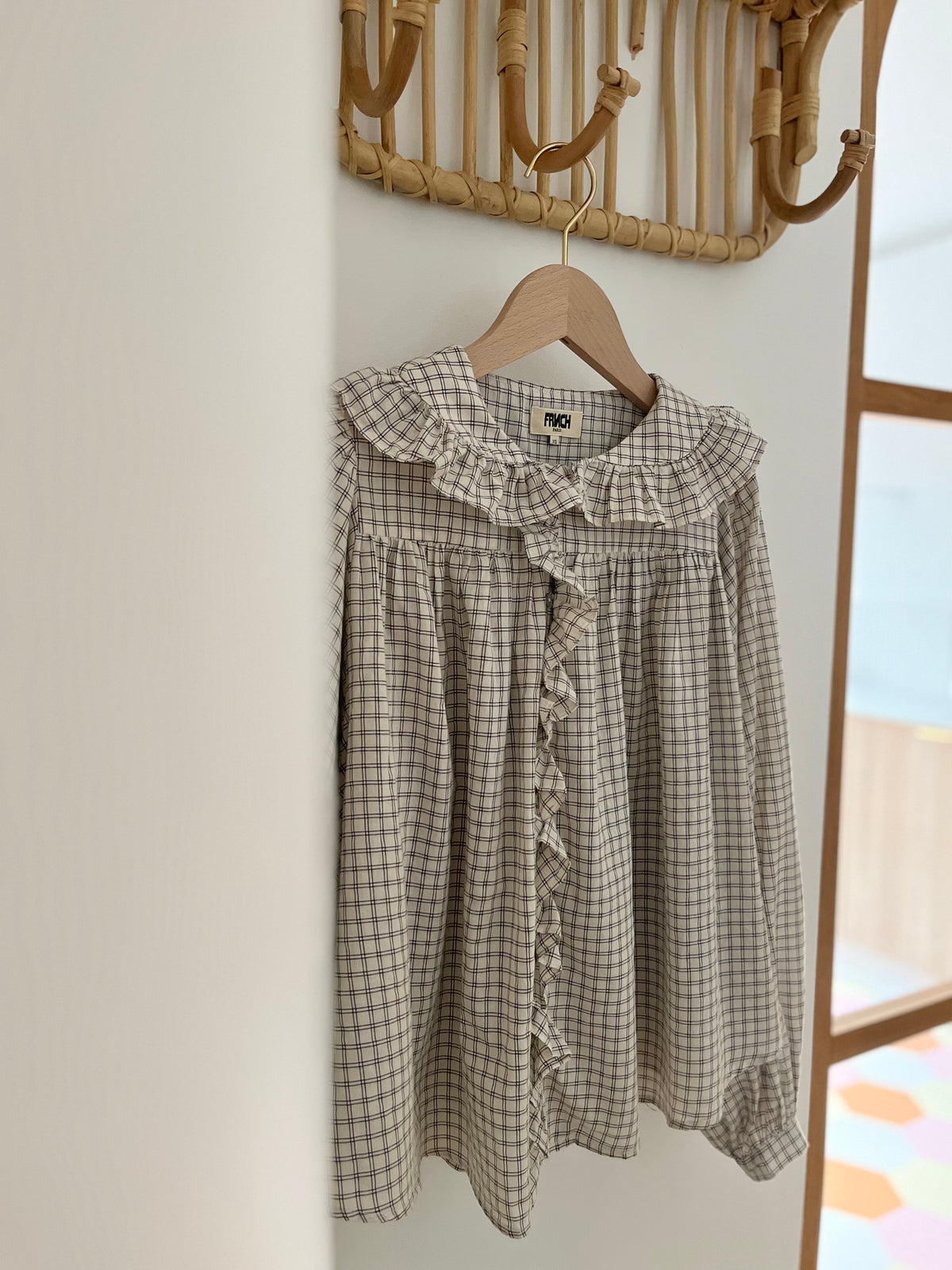 Chemise DORSET carreaux blanc