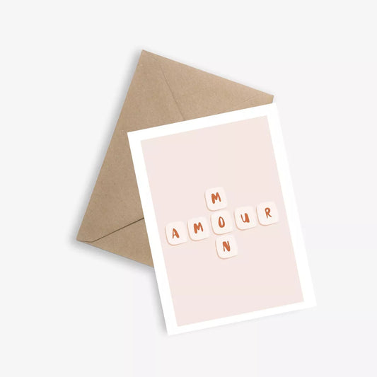 Carte MOT COMPTE DOUBLE
