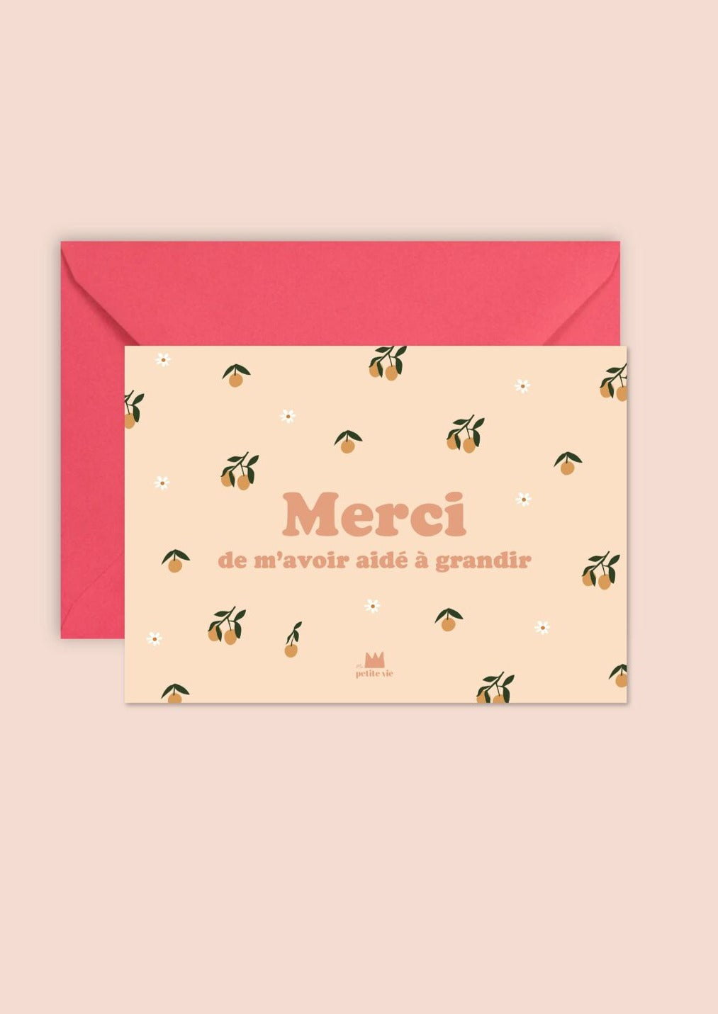 Carte postale MERCI DE M'AVOIR AIDÉ À GRANDIR