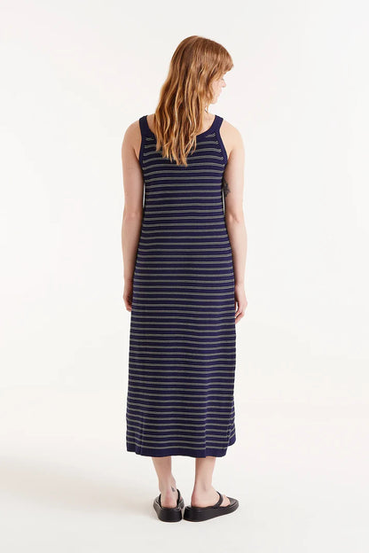 Robe AUGUST rayée marine