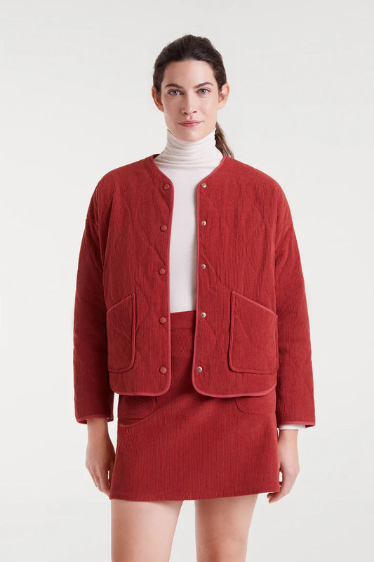 Veste MARIA velours terracotta