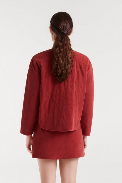 Veste MARIA velours terracotta