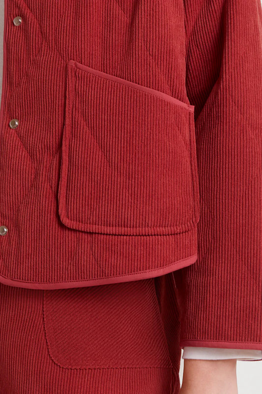 Veste MARIA velours terracotta