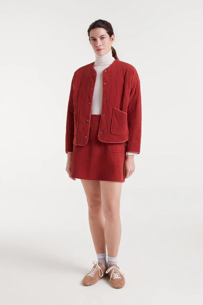 Veste MARIA velours terracotta