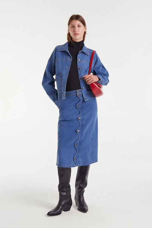 Jupe BARBARA jean feston