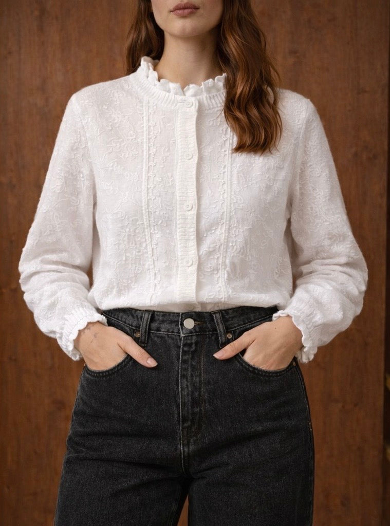 Chemisier AVRIL blanche