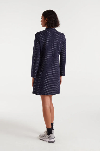 Robe IRENE jacquard pois