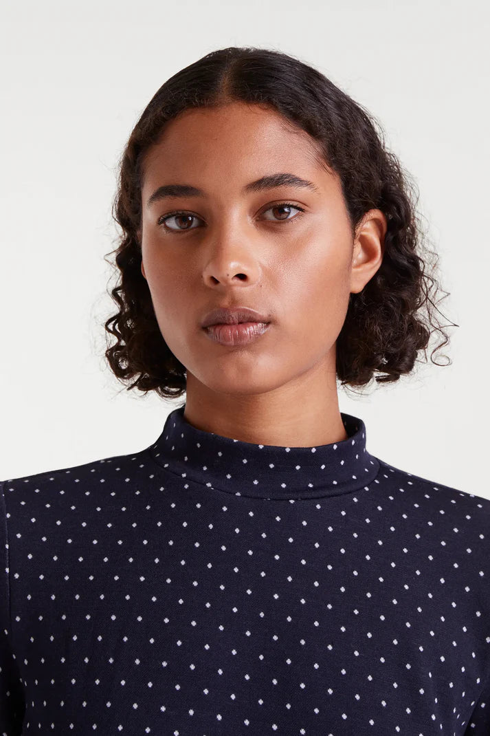 Robe IRENE jacquard pois