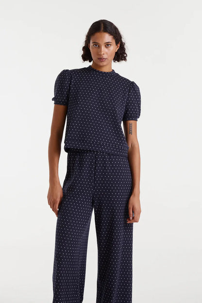 T-shirt RUBEN jacquard pois