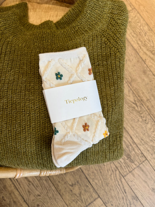 Chaussettes ANN COTTAGE écrues