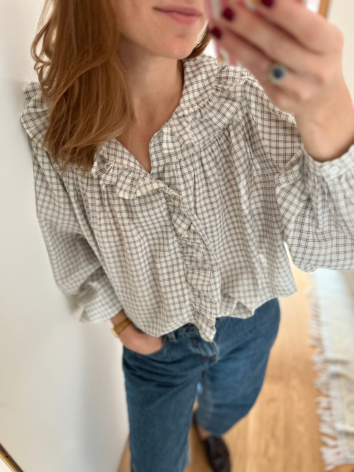 Chemise DORSET carreaux blanc