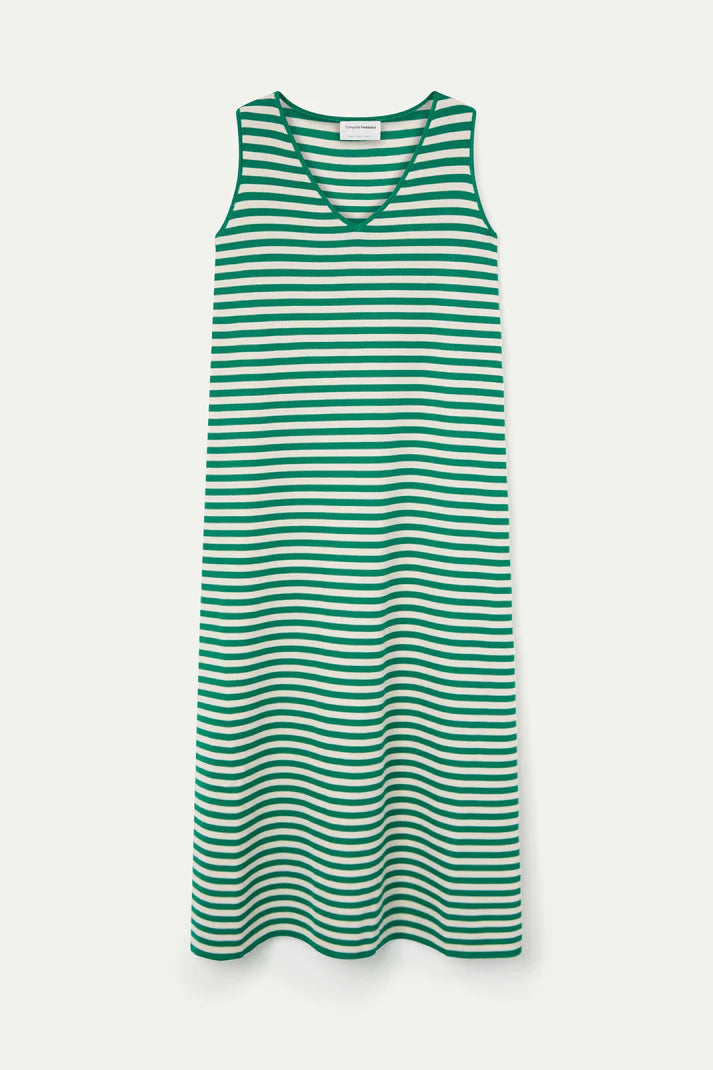 Robe marinière HORTENSE verte
