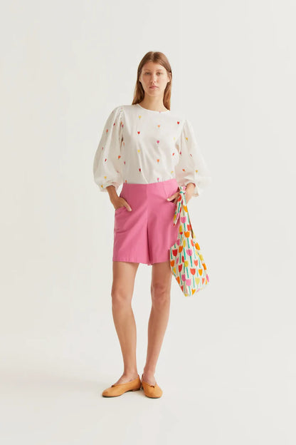 Blouse BILLIE brodée tulipe