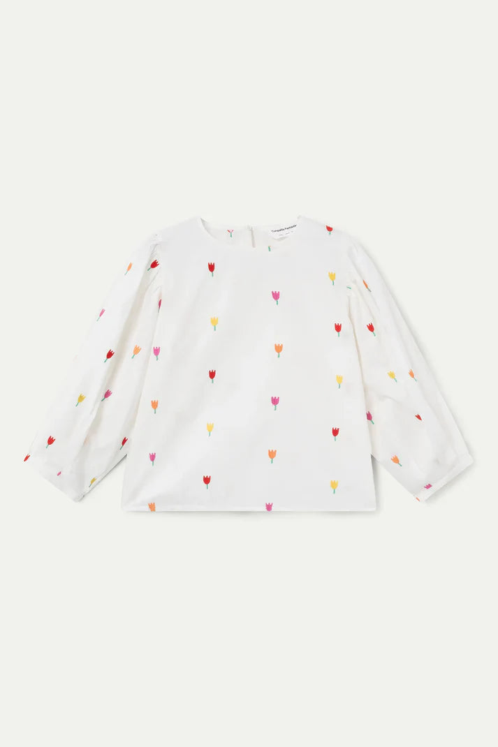 Blouse BILLIE brodée tulipe
