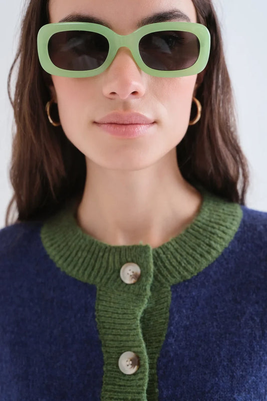 Gilet OSCAR bleu/vert