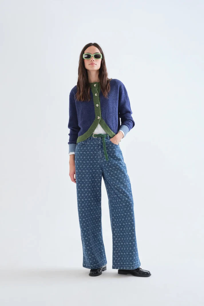 Gilet OSCAR bleu/vert