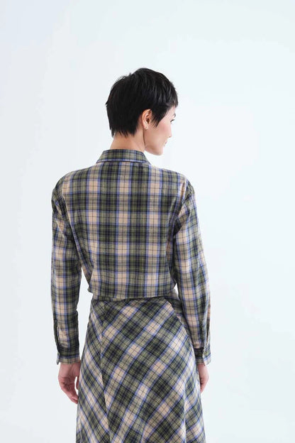 Chemise CÉSAR carreaux verte
