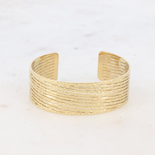 Manchette MARINE striée
