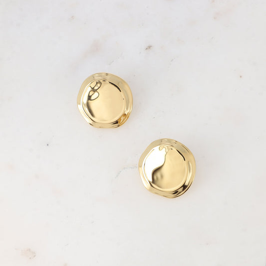 Boucles d'oreilles SILEAS rondes martelées