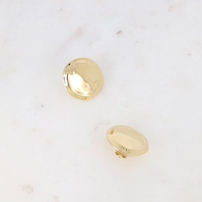 Boucles d'oreilles SILEAS rondes martelées