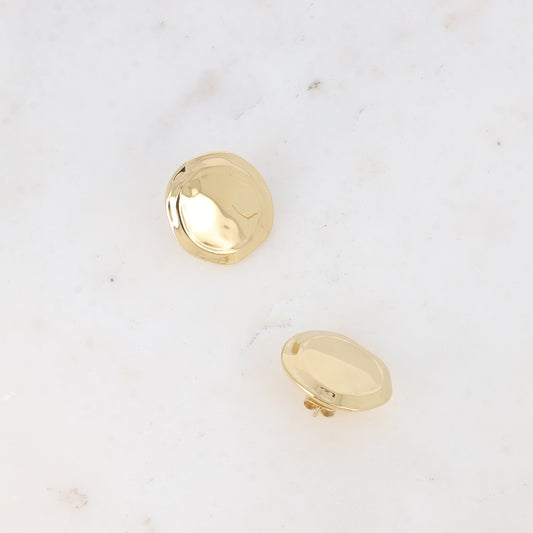 Boucles d'oreilles SILEAS rondes martelées