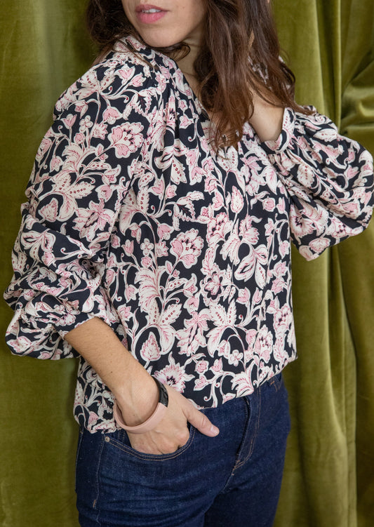 Blouse MADELEINE noire