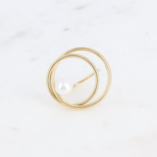Bague JUSTINE anneau/perle