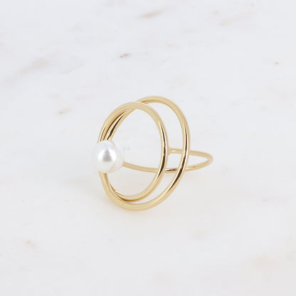 Bague JUSTINE anneau/perle