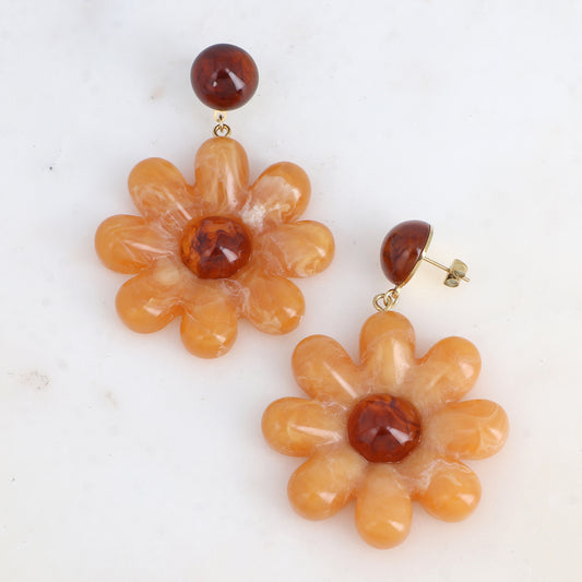 Boucles SARAH camel