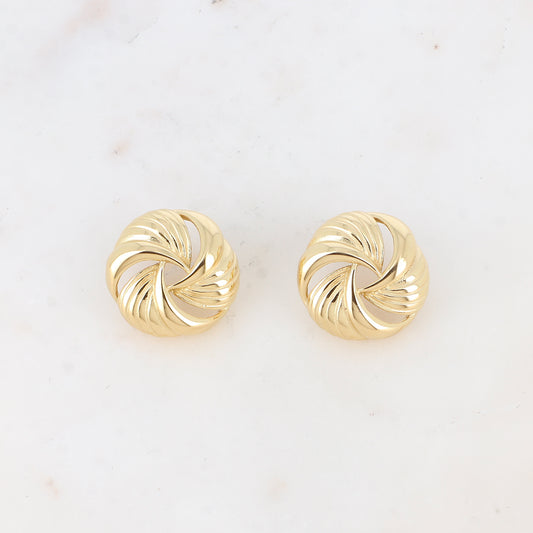 Boucles d'oreilles THÉODORE tourbillon ajourées