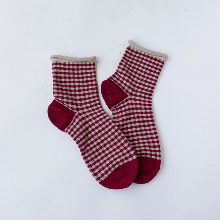 Chaussettes PIQUE-NIQUE rouge