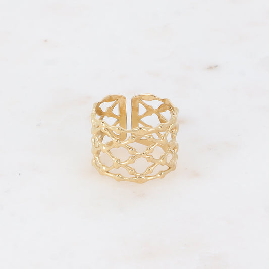 Bague ARYA ajourée losange
