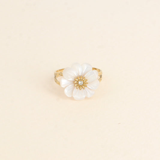 Bague FLEURETTE blanche