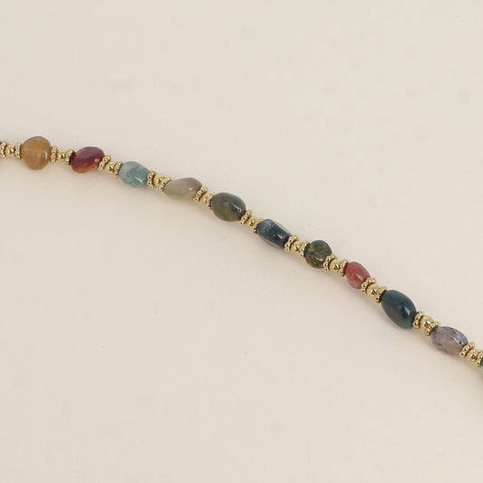 Bracelet ALBANE perles agathe indien