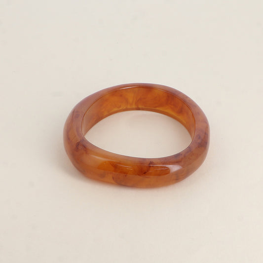 Jonc OSCAR ovale marron