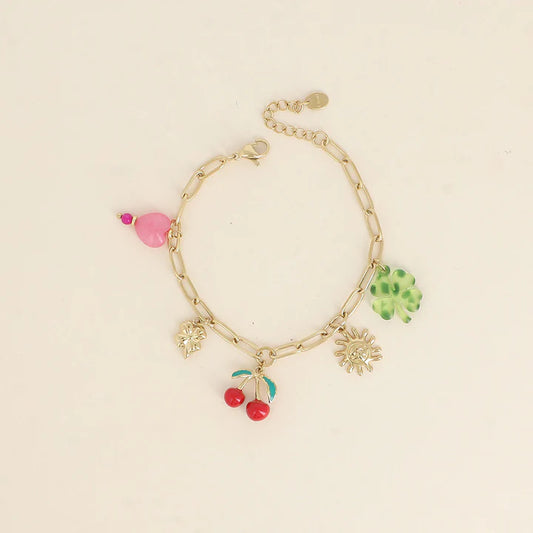 Bracelet AZURA cerise