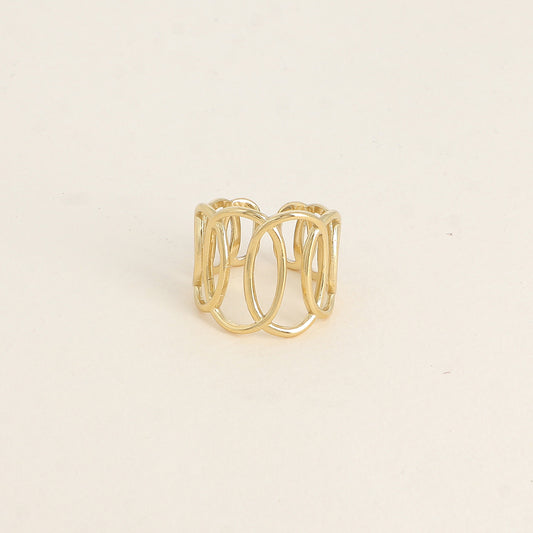Bague AURIANE ajourée ovale