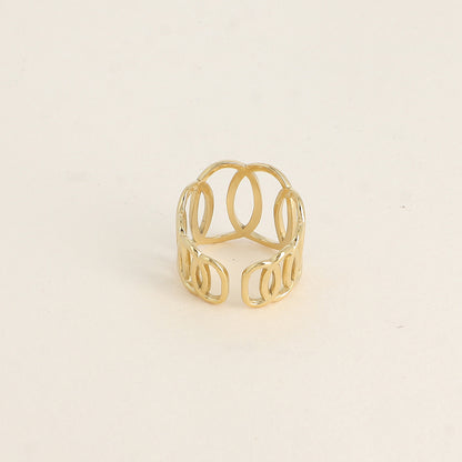 Bague AURIANE ajourée ovale