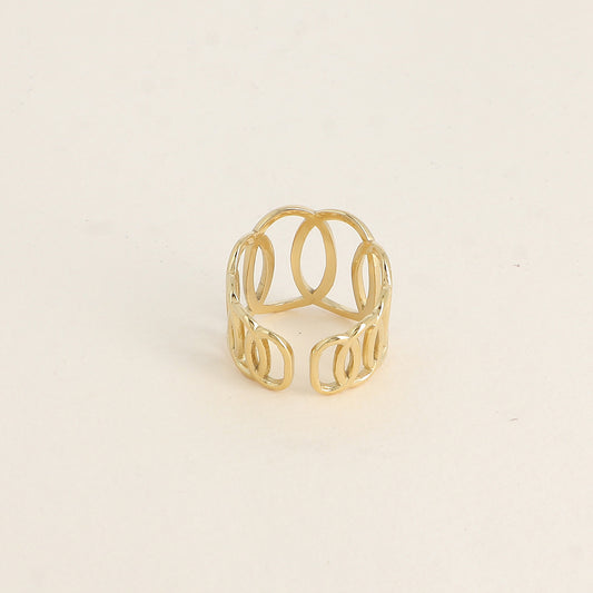 Bague AURIANE ajourée ovale