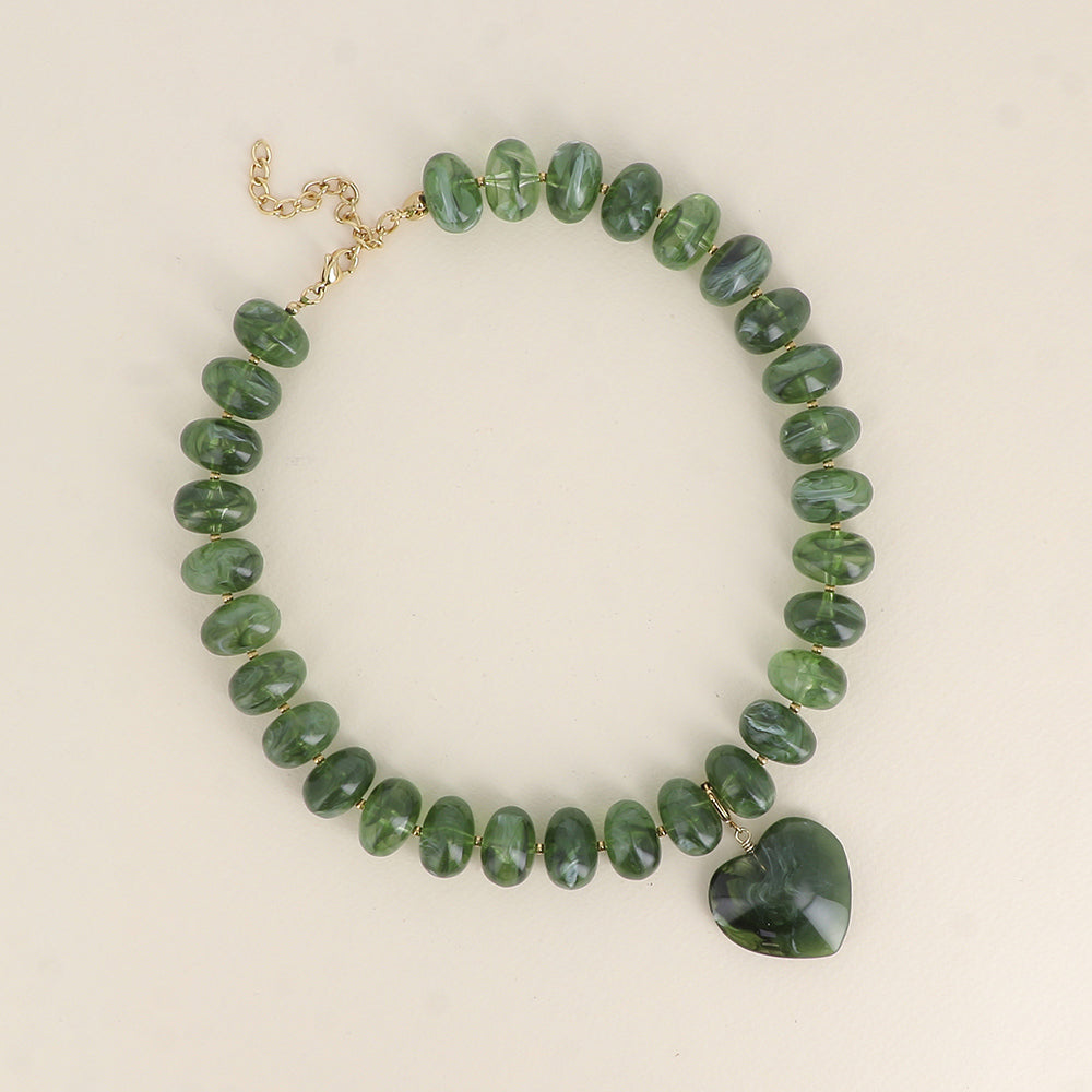 Collier GABRIELLE kaki