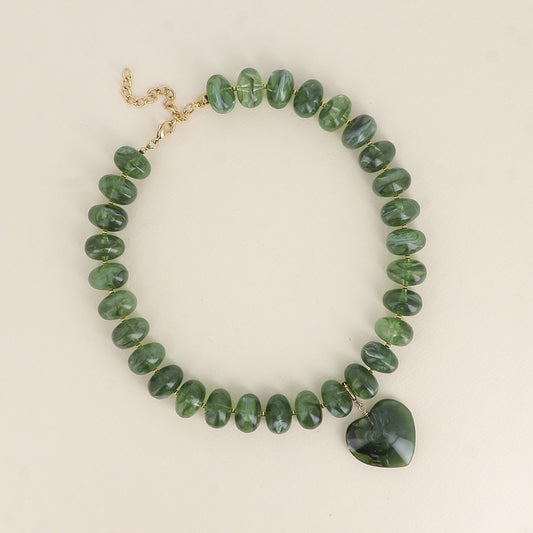 Collier GABRIELLE kaki