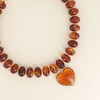 Collier GABRIELLE marron