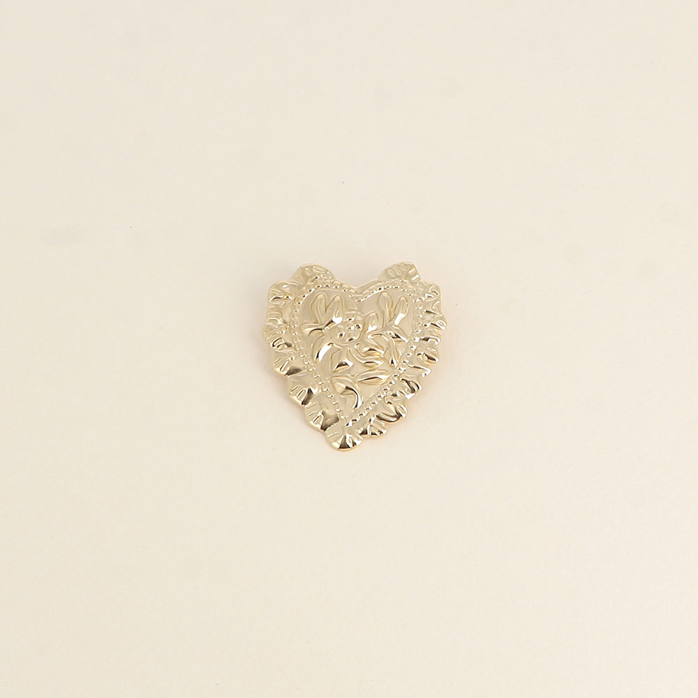 Broche COEUR doré